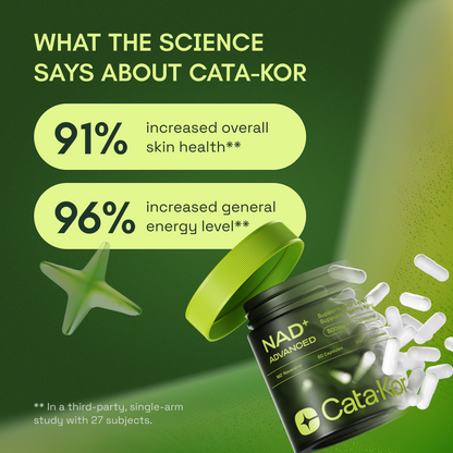 Cata-Kor NAD+ Advanced Anti-Aging Supplement With Resveratrol